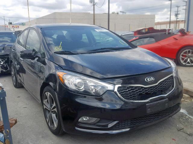 KNAFX4A86G5581399 - 2016 KIA FORTE EX BLACK photo 1