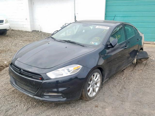 1C3CDFBA0DD256877 - 2013 DODGE DART SXT BLACK photo 2