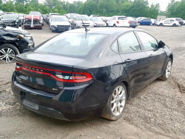 1C3CDFBA0DD256877 - 2013 DODGE DART SXT BLACK photo 4