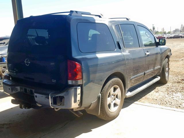 5N1AA08A74N741703 - 2004 NISSAN ARMADA SE GRAY photo 4