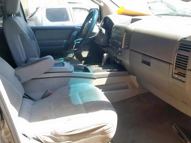 5N1AA08A74N741703 - 2004 NISSAN ARMADA SE GRAY photo 5