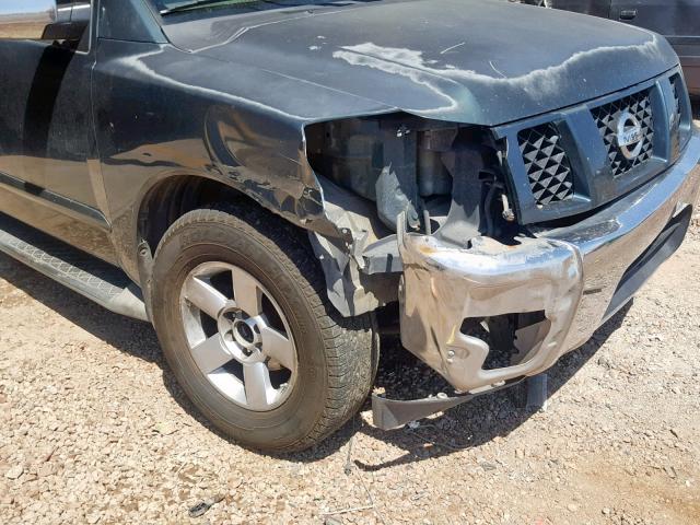 5N1AA08A74N741703 - 2004 NISSAN ARMADA SE GRAY photo 9