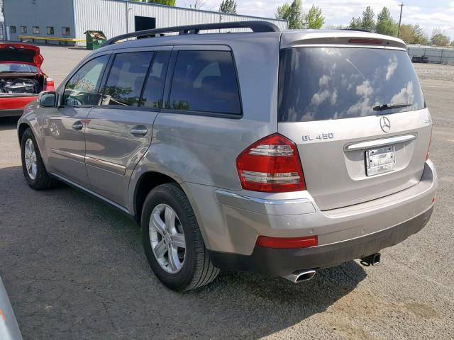 4JGBF71EX7A243020 - 2007 MERCEDES-BENZ GL 450 4MA SILVER photo 3