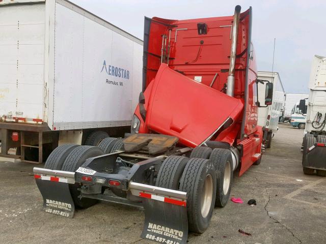 4V4NC9EG3CN560680 - 2012 VOLVO VN VNL RED photo 4