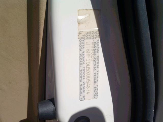 JT6HF10U5X0054874 - 1999 LEXUS RX 300 WHITE photo 10