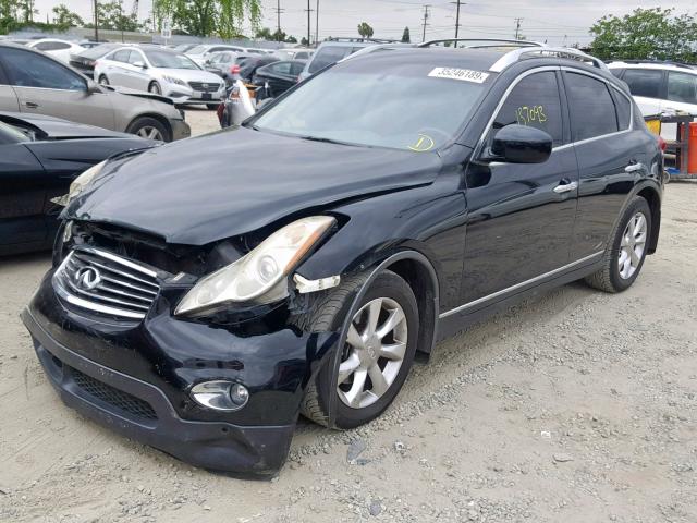 JNKAJ09FX8M358136 - 2008 INFINITI EX35 BASE BLACK photo 2