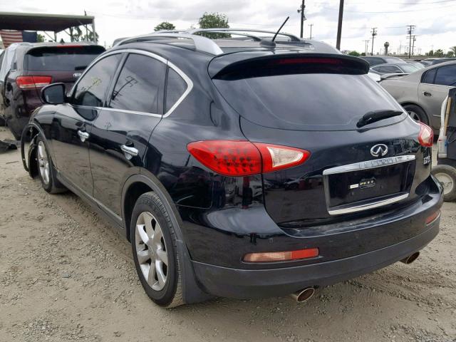 JNKAJ09FX8M358136 - 2008 INFINITI EX35 BASE BLACK photo 3