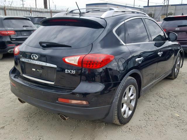 JNKAJ09FX8M358136 - 2008 INFINITI EX35 BASE BLACK photo 4