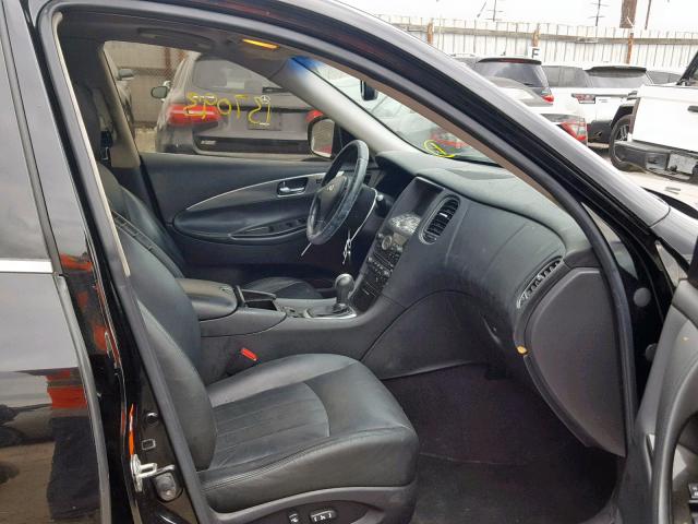 JNKAJ09FX8M358136 - 2008 INFINITI EX35 BASE BLACK photo 5