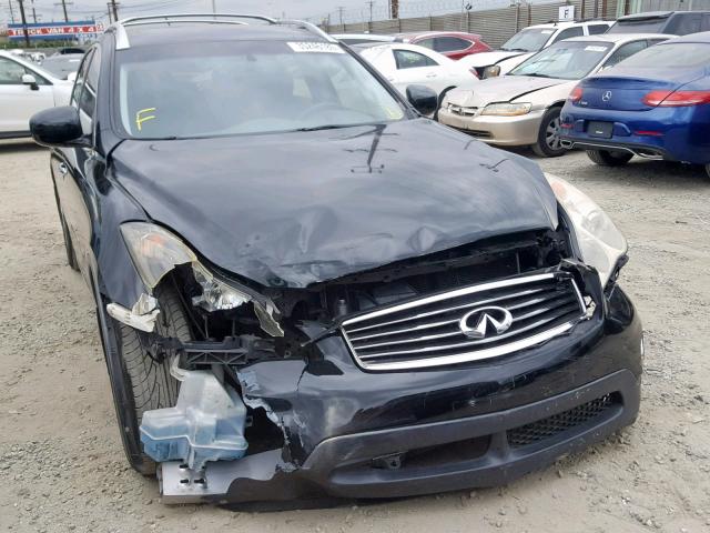 JNKAJ09FX8M358136 - 2008 INFINITI EX35 BASE BLACK photo 9