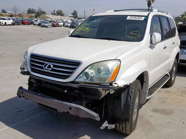 JTJBT20X980171055 - 2008 LEXUS GX 470 WHITE photo 2