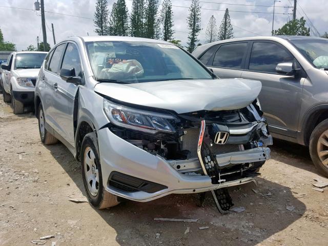 3CZRM3H38FG714162 - 2015 HONDA CR-V LX SILVER photo 1