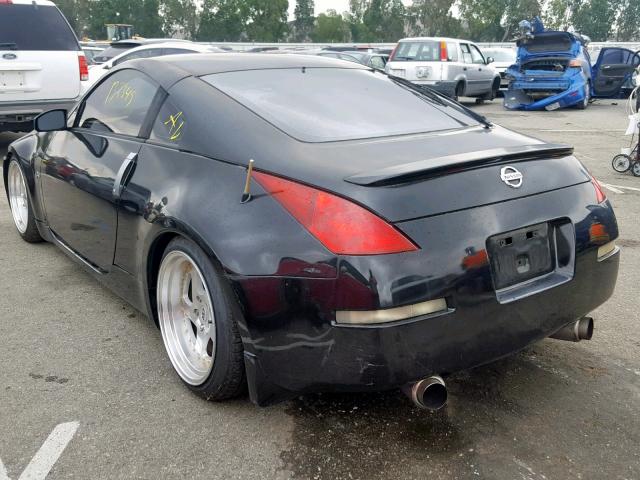 JN1AZ34E64T052984 - 2004 NISSAN 350Z COUPE BLACK photo 3