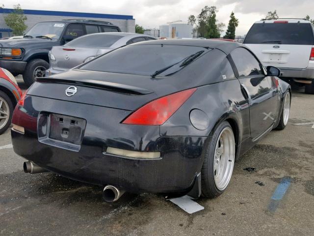 JN1AZ34E64T052984 - 2004 NISSAN 350Z COUPE BLACK photo 4