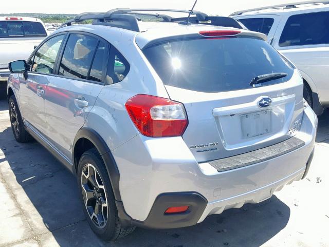 JF2GPAPC4F8229809 - 2015 SUBARU XV CROSSTR SILVER photo 3