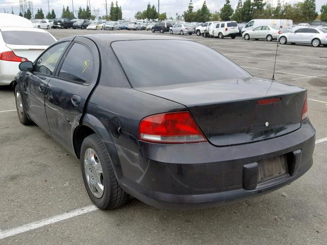 1C3EL46X62N110702 - 2002 CHRYSLER SEBRING LX BLACK photo 3