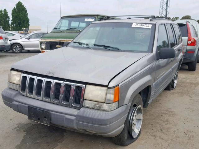 1J4GZ58Y5WC126206 - 1998 JEEP GRAND CHER SILVER photo 2