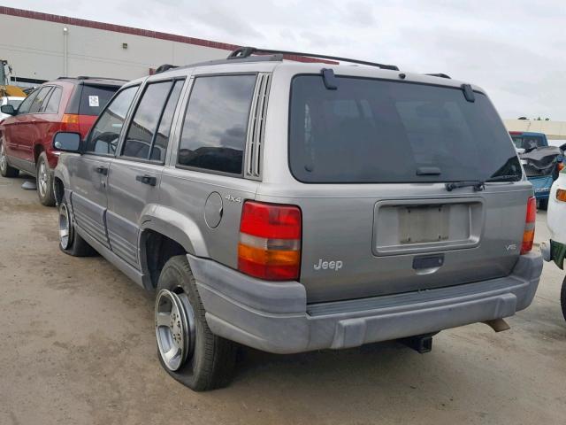 1J4GZ58Y5WC126206 - 1998 JEEP GRAND CHER SILVER photo 3