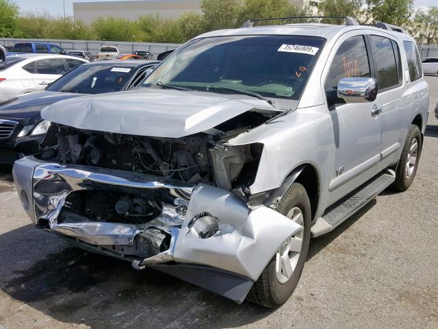 5N1AA08B46N704636 - 2006 NISSAN ARMADA SE SILVER photo 2