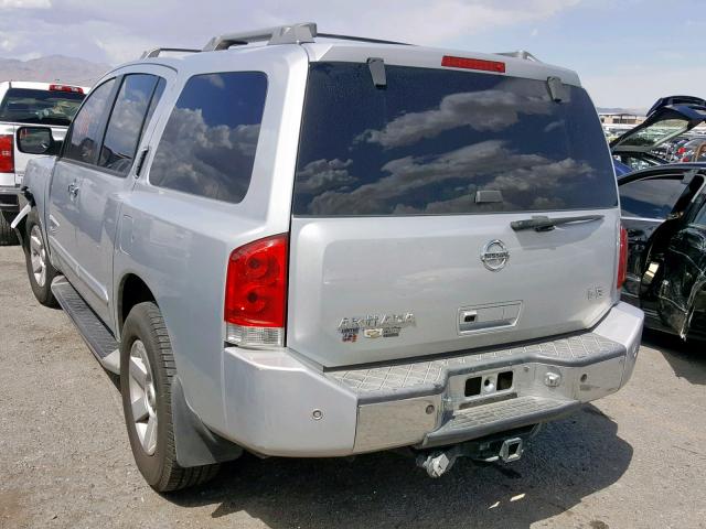 5N1AA08B46N704636 - 2006 NISSAN ARMADA SE SILVER photo 3