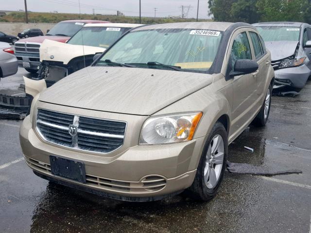 1B3CB4HA2AD605242 - 2010 DODGE CALIBER SX GOLD photo 2