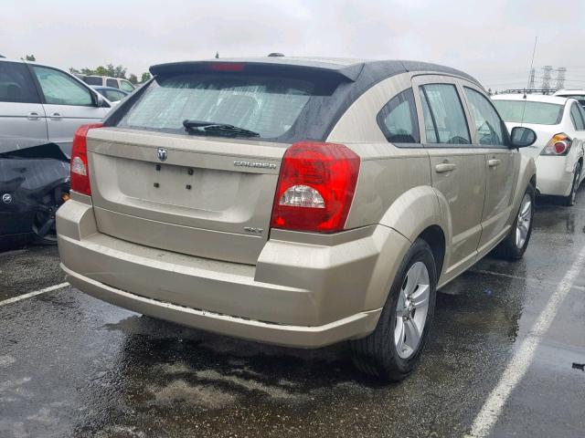 1B3CB4HA2AD605242 - 2010 DODGE CALIBER SX GOLD photo 4