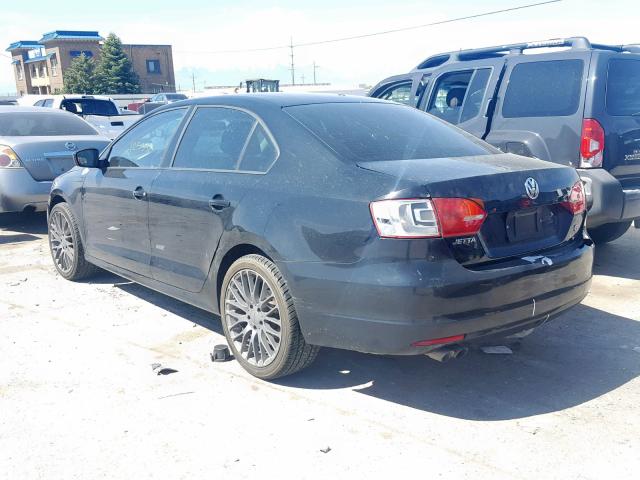 3VW1K7AJ1CM392788 - 2012 VOLKSWAGEN JETTA BASE BLACK photo 3