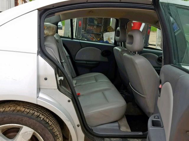 1G8AL55F96Z161466 - 2006 SATURN ION LEVEL SILVER photo 6