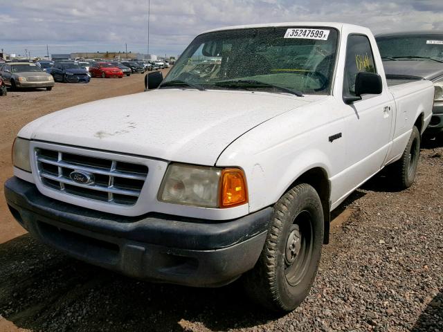 1FTYR10UX1PA74360 - 2001 FORD RANGER WHITE photo 2