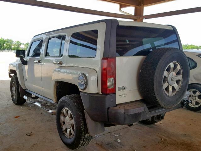 5GTDN136068314341 - 2006 HUMMER H3 WHITE photo 3