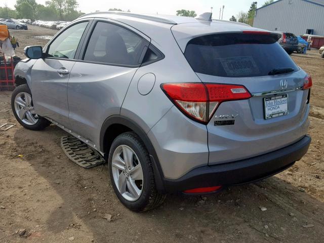 3CZRU6H57KM709887 - 2019 HONDA HR-V EX SILVER photo 3