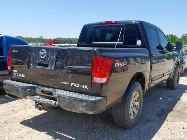 1N6BA0EC4BN304377 - 2011 NISSAN TITAN S BLACK photo 4