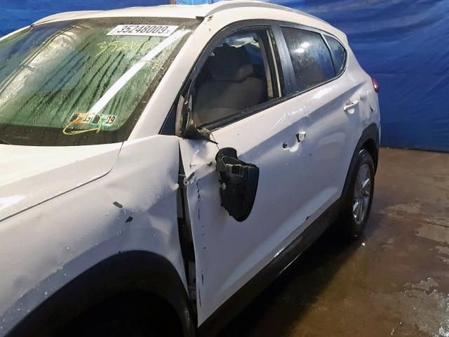 KM8J3CA45GU077170 - 2016 HYUNDAI TUCSON LIM WHITE photo 9