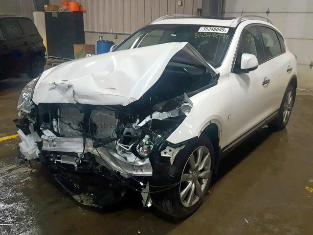 JN1BJ0RR6HM416309 - 2017 INFINITI QX50 WHITE photo 2