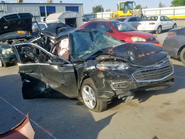 1G1ZC5ST6HF173641 - 2017 CHEVROLET MALIBU LS BLACK photo 1