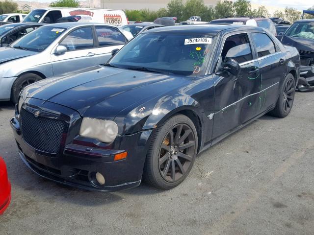 2C3KA73W07H658801 - 2007 CHRYSLER 300C SRT-8 BLACK photo 2