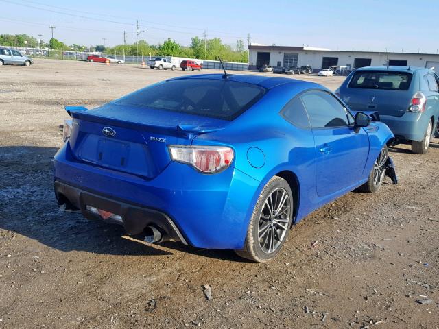 JF1ZCAC16D1610659 - 2013 SUBARU BRZ 2.0 LI BLUE photo 4