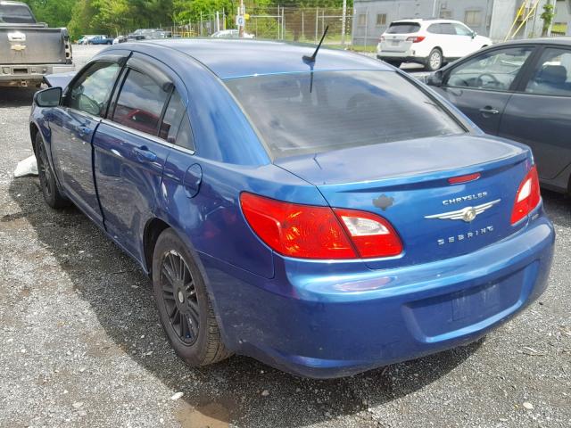 1C3LC56B99N561344 - 2009 CHRYSLER SEBRING TO BLUE photo 3