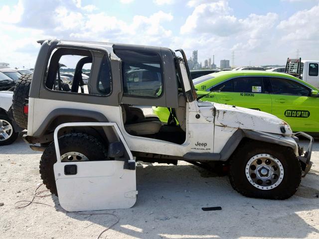 1J4FA39S45P310822 - 2005 JEEP WRANGLER X WHITE photo 10