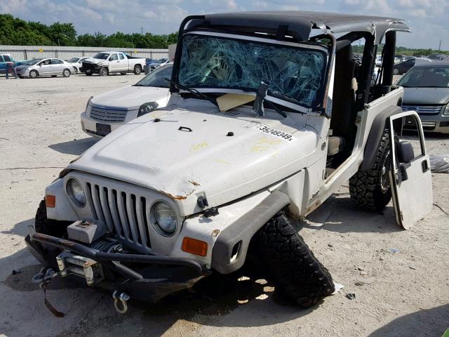 1J4FA39S45P310822 - 2005 JEEP WRANGLER X WHITE photo 2