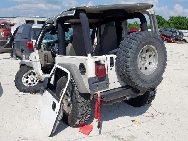 1J4FA39S45P310822 - 2005 JEEP WRANGLER X WHITE photo 3