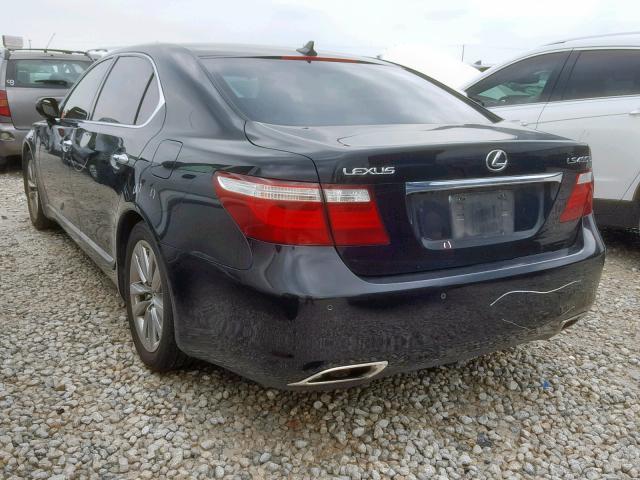 JTHGL46FX85028264 - 2008 LEXUS LS 460L BLACK photo 3