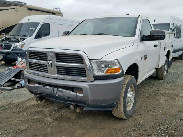 3D7LT2EL9AG168984 - 2010 DODGE RAM 2500 WHITE photo 2