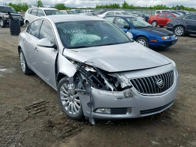 2G4GS5EV5D9122869 - 2013 BUICK REGAL PREM SILVER photo 1