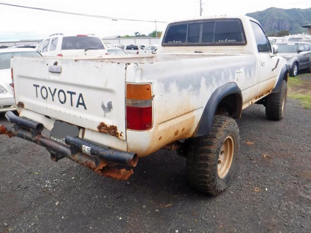 JT4VN02D4K6001403 - 1989 TOYOTA PICKUP 1/2 WHITE photo 4