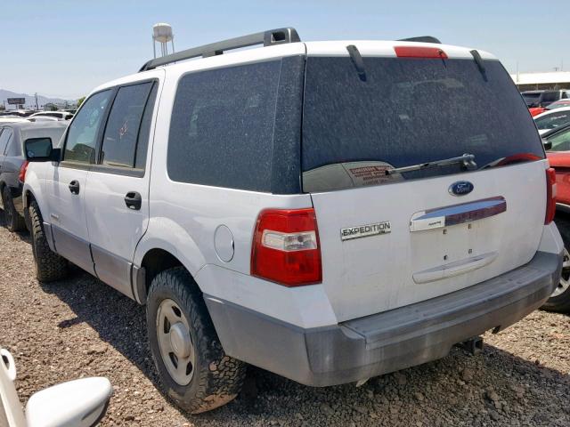 1FMFU16527LA80669 - 2007 FORD EXPEDITION WHITE photo 3