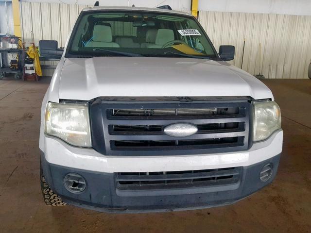 1FMFU16527LA80669 - 2007 FORD EXPEDITION WHITE photo 9