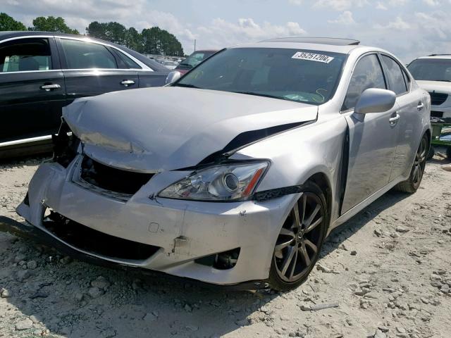 JTHBK262685067092 - 2008 LEXUS IS 250 SILVER photo 2