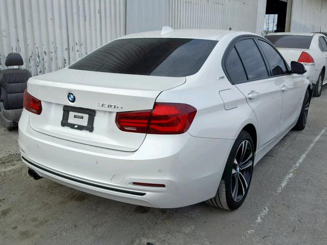 WBA8E1C51JA762893 - 2018 BMW 330E WHITE photo 4