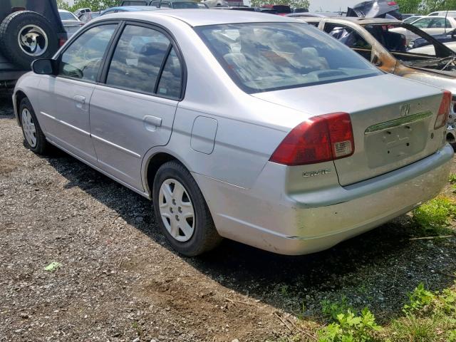 2HGES16673H599904 - 2003 HONDA CIVIC LX SILVER photo 3